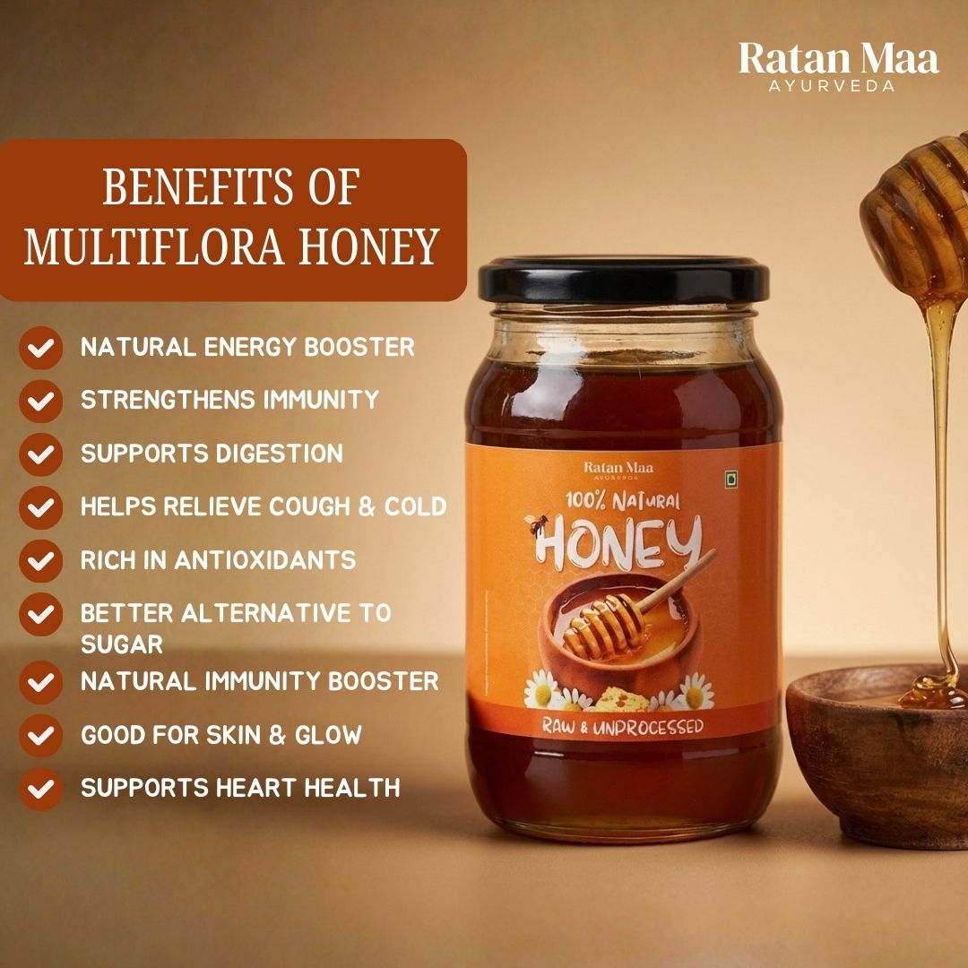Raw & Unprocessed Multi-Flora Honey