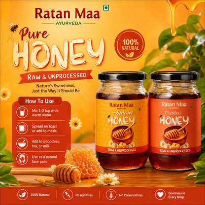 Raw & Unprocessed Multi-Flora Honey