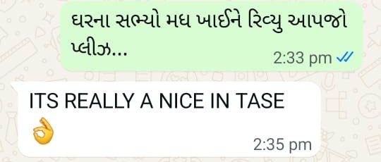 “It is really nice in taste.”